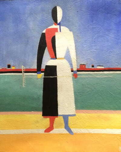 Картина Малевича. Женщина с граблями